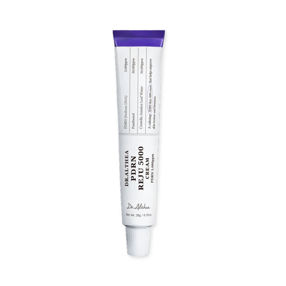 کرم PDRN دکتر آلتیا تسکین دهنده، بازسازی کننده و جوانساز پوست حجم 20 گرم Dr.Althea PDRN Reju 5000 Cream