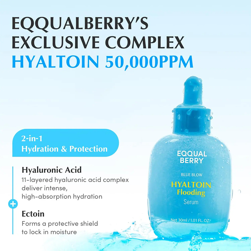 سرم آبرسان و خنک کننده هیالتوئین اکوال بری EQQUALBERRY Hyaltoin Flooding Serum