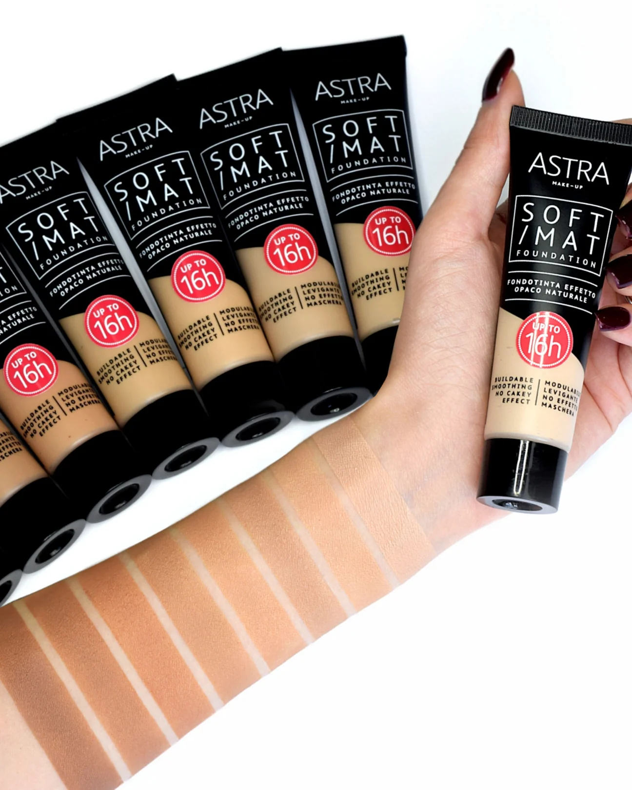کرم پودر سافت مت آسترا در رنگ بندی ASTRA MAKE-UP SOFT MAT FOUNDATION