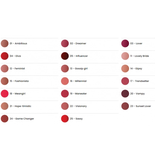 رژ لب مایع مات هیپنوتیز آسترا در رنگ بندی متنوع Astra Hypnotize Liquid Lipstick