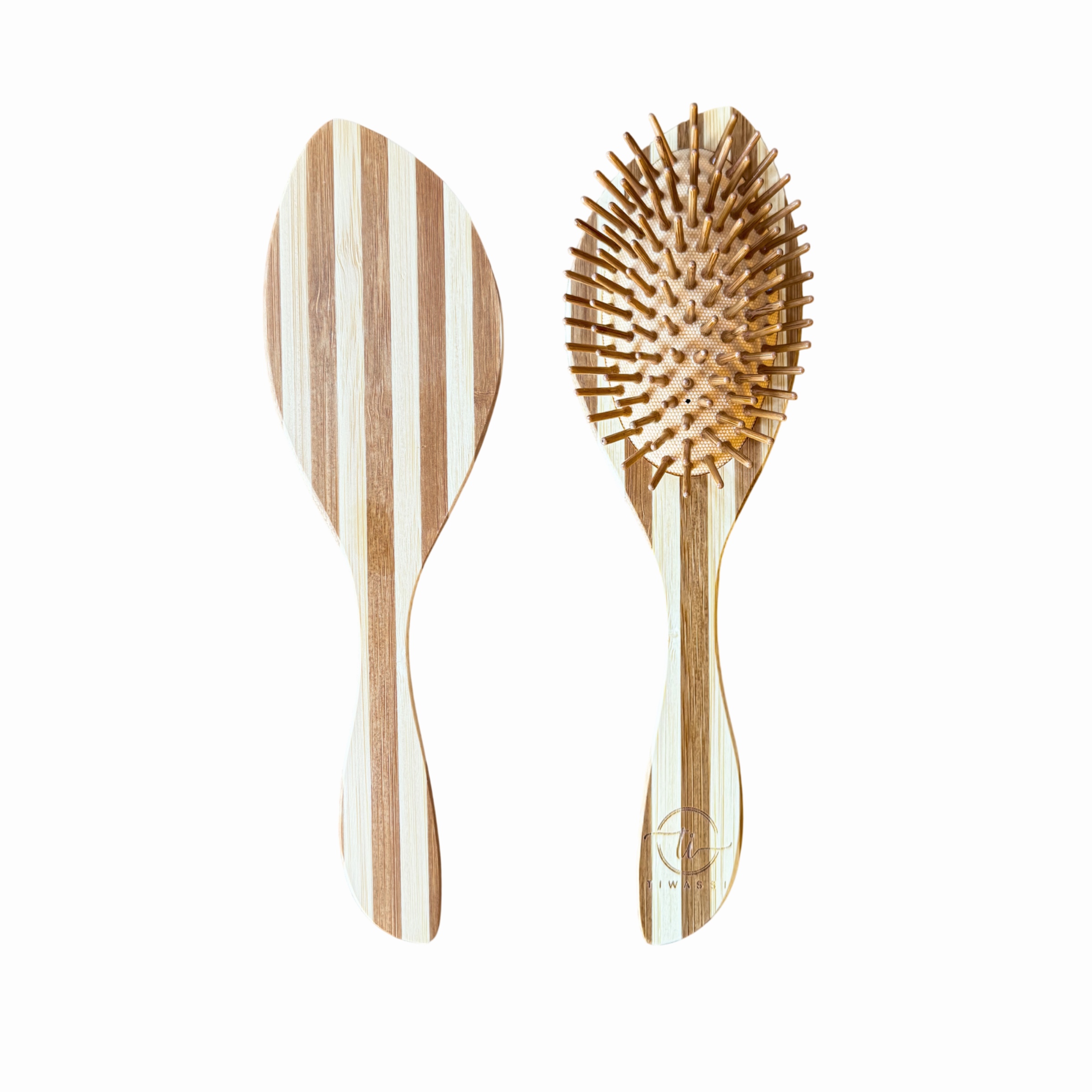 برس موی حرفه ای چوبی تیواسی TIWASSI Wooden Hair Brush