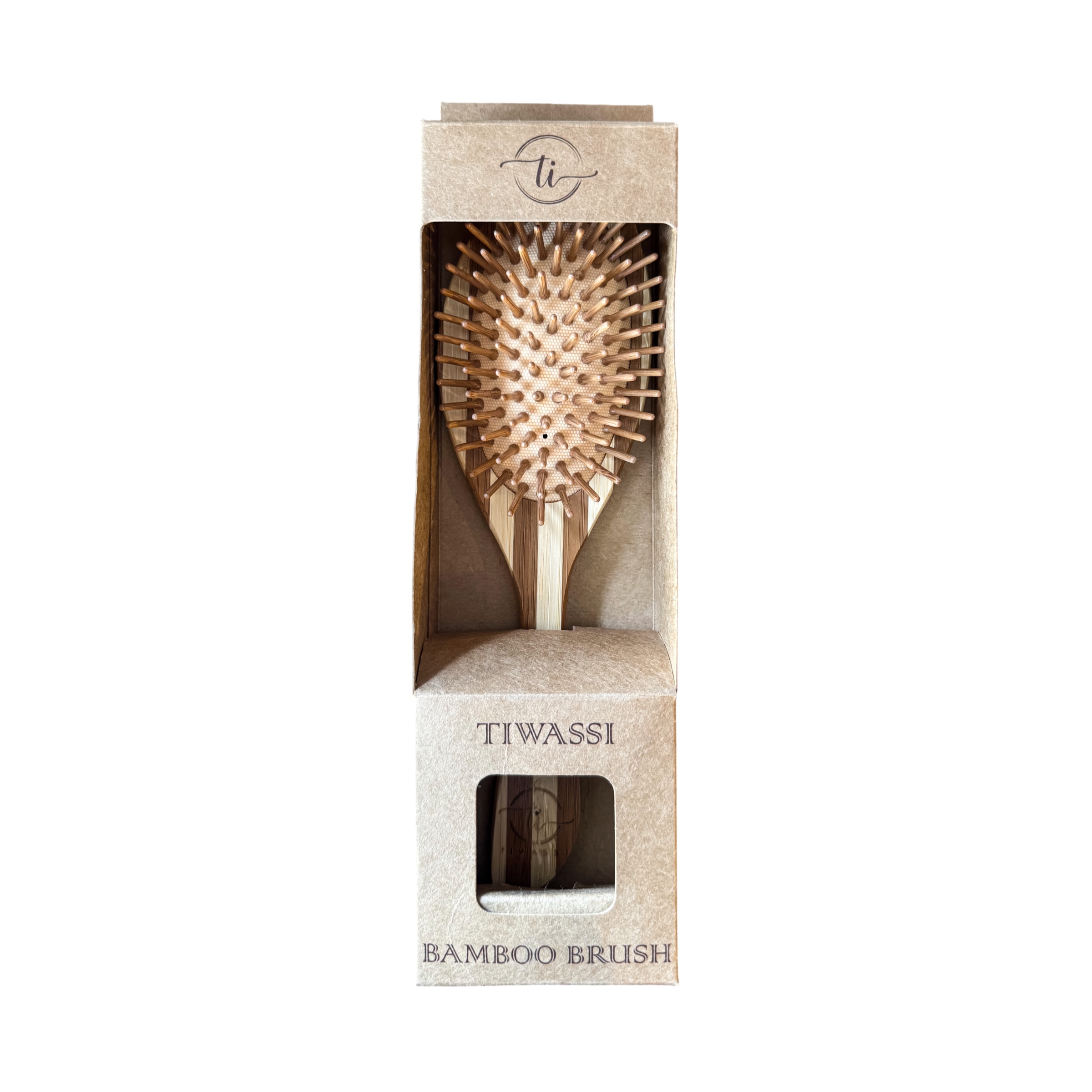 برس موی حرفه ای چوبی تیواسی TIWASSI Wooden Hair Brush
