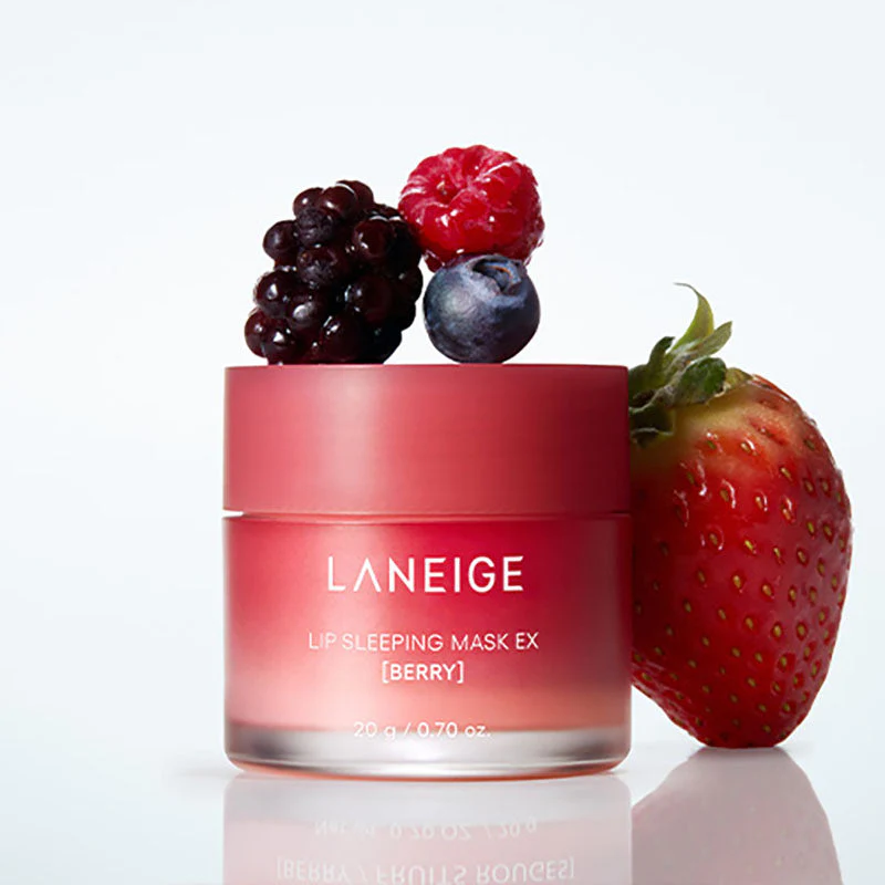 ماسک خواب لب لانیژ آبرسان عمقی و ترمیم کننده لب های خشک و ترک خورده در رایحه های مختلف LANEIGE LIP SLEEPING MASK