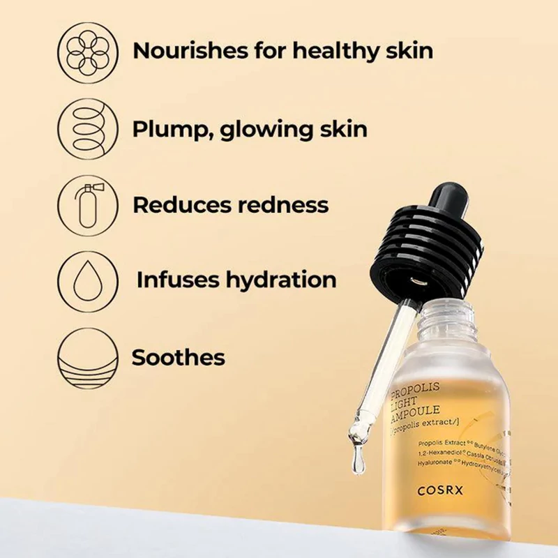 آمپول تسکین دهنده  پروپولیس کوزارکس حجم 30 میل COSRX PROPOLIS LIGHT AMPOULE