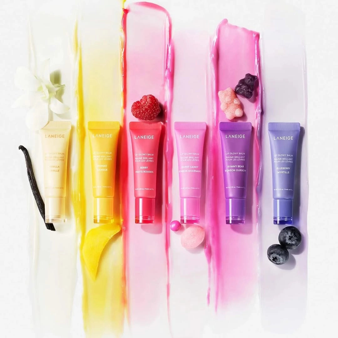 بالم لب تیوپی لیپ گلویی لانیژ در رنگ بندی LIP GLOWING BALM LANEIGE