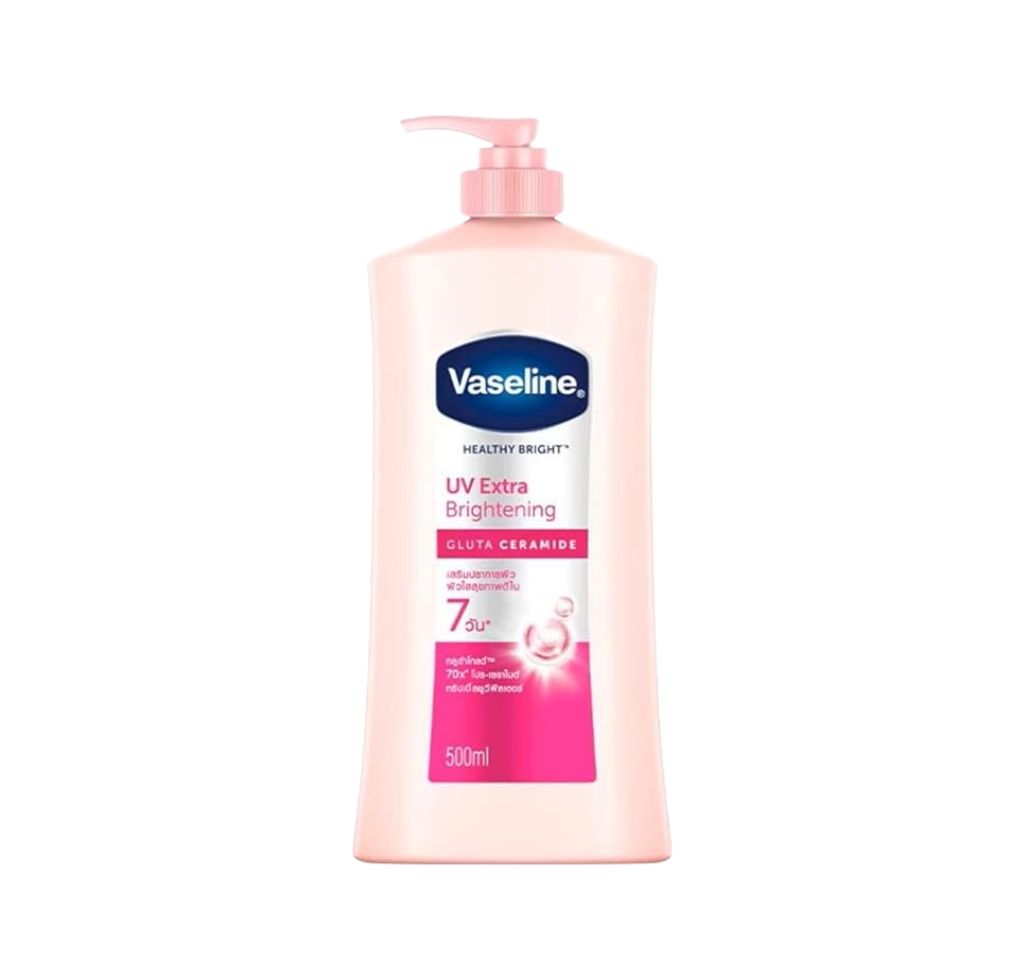 لوسیون روشن کننده گلوتاگلو وازلین مدل Vaseline Healthy Bright UV Extra حجم 500 میل