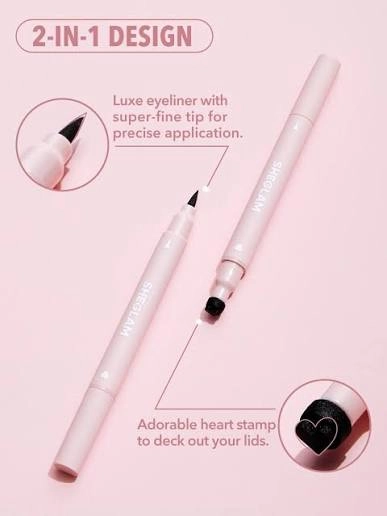 خط چشم استامپی شیگلم طرح قلبی Sheglam Heart Eyes 2-In-1 Stamp Eyeliner