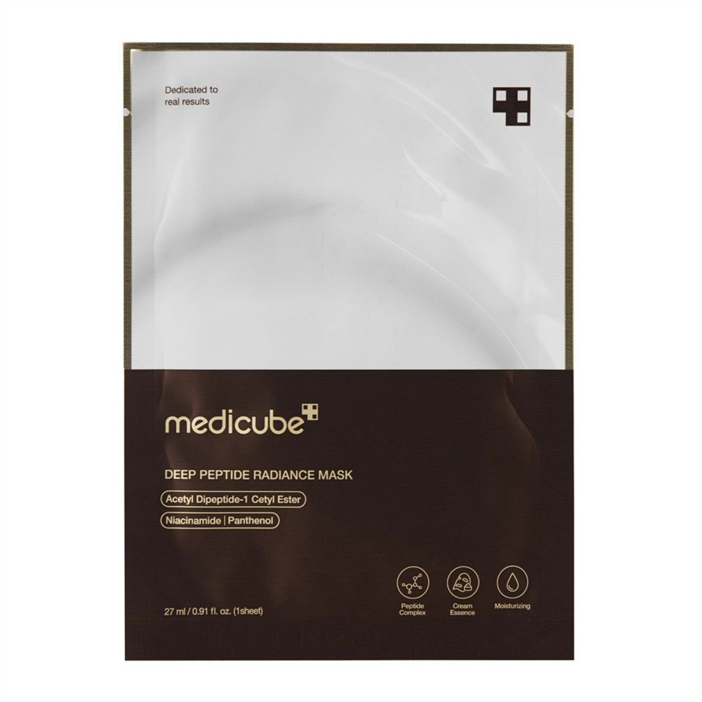 ماسک ورقه ای ضد چروک و روشن‌ کننده پپتاید مدیکیوب حجم 27 گرم Medicube Deep Peptide Mask Brightening