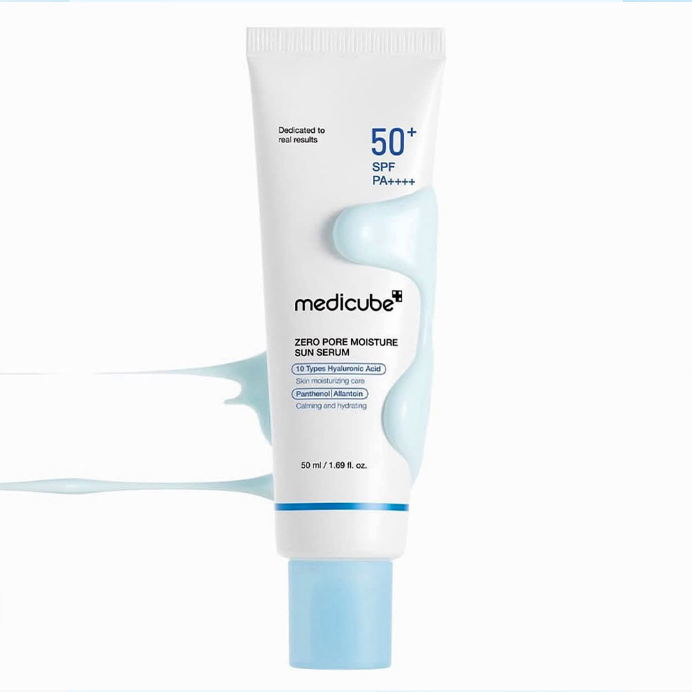 ضد آفتاب سرمی مدی کیوب آبرسان و کنترل منافذ حجم 50 میل MEDICUBE COLLAGEN FIRMING SUN CREAM SPF50