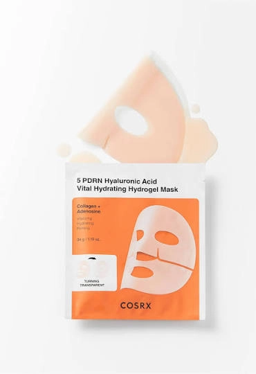 ماسک کوزارکس(جدا شده از پک) هیدروژلی آبرسان و PDRN احیا و جوانساز COSRX PDRN HYALO VITAL HYDRATING MASK