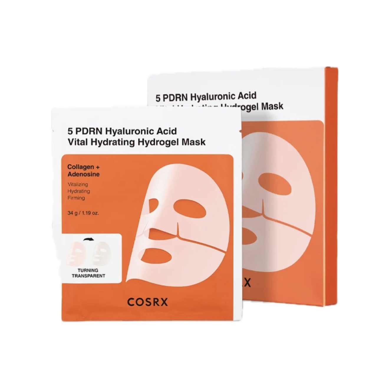 ماسک کوزارکس هیدروژلی آبرسان و PDRN احیا و جوانساز ( 3 ورق )  COSRX PDRN HYALO VITAL HYDRATING MASK