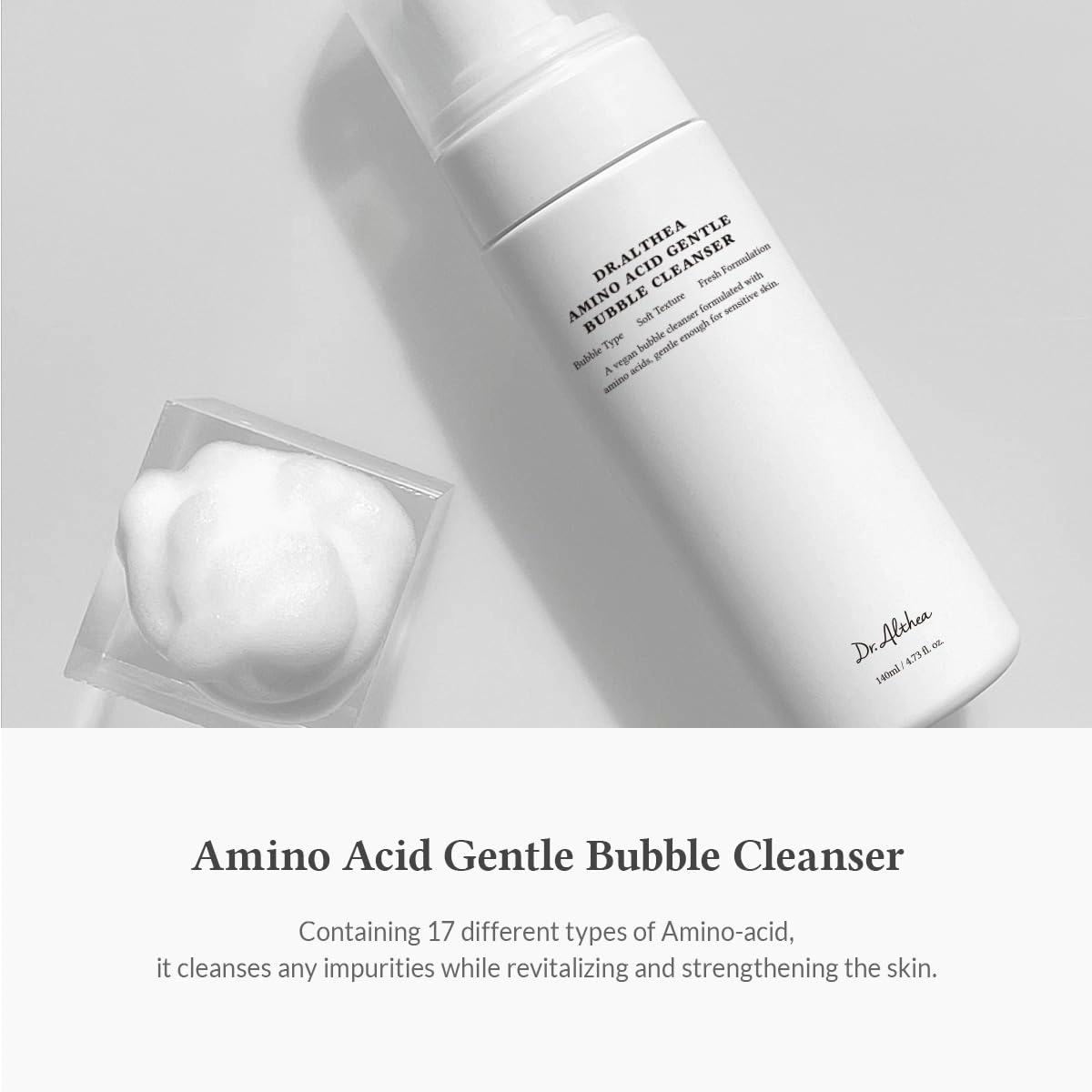 فوم شستشوی حبابی آمینو اسید دکتر التیا حجم 140 میل Dr. Althea Amino Acid Gentle Bubble Cleanser