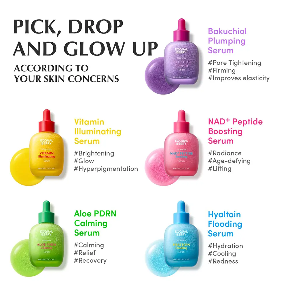 سرم های اکوال بری حجم 10 میل ( جدا شده از پک ) EQQUALBERRY Serum Minis Discovery Kit