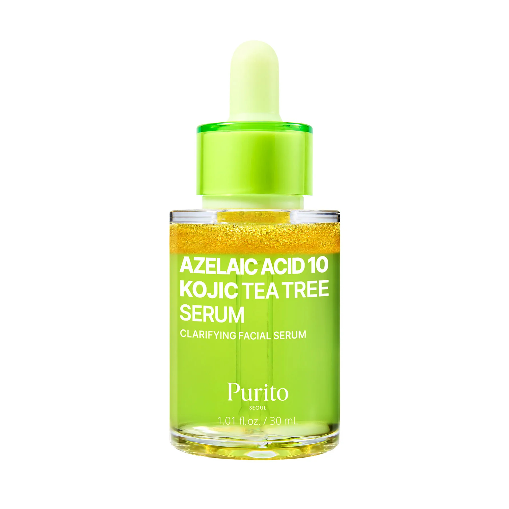 سرم آزلائیک اسید 10 درصد کوجیک اسید و تی تری پوریتو ضد لک و جوش حجم 30 میل Purito Azelaic Acid 10 Kojic Tea Tree Serum