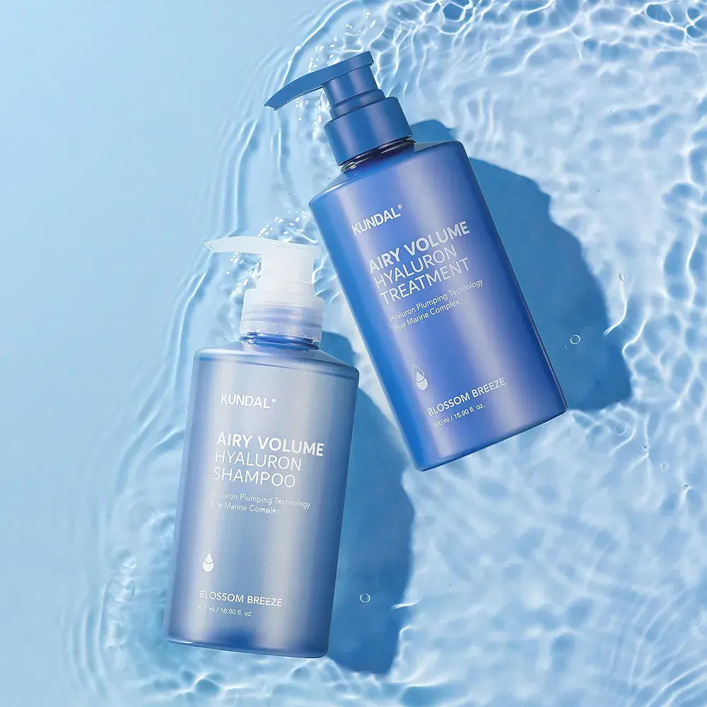 ست شامپو و ماسک مو کوندال آبرسان و حجم دهنده 300 میل KUNDAL Airy Volume Hyaluron Shampoo and Conditioner Set