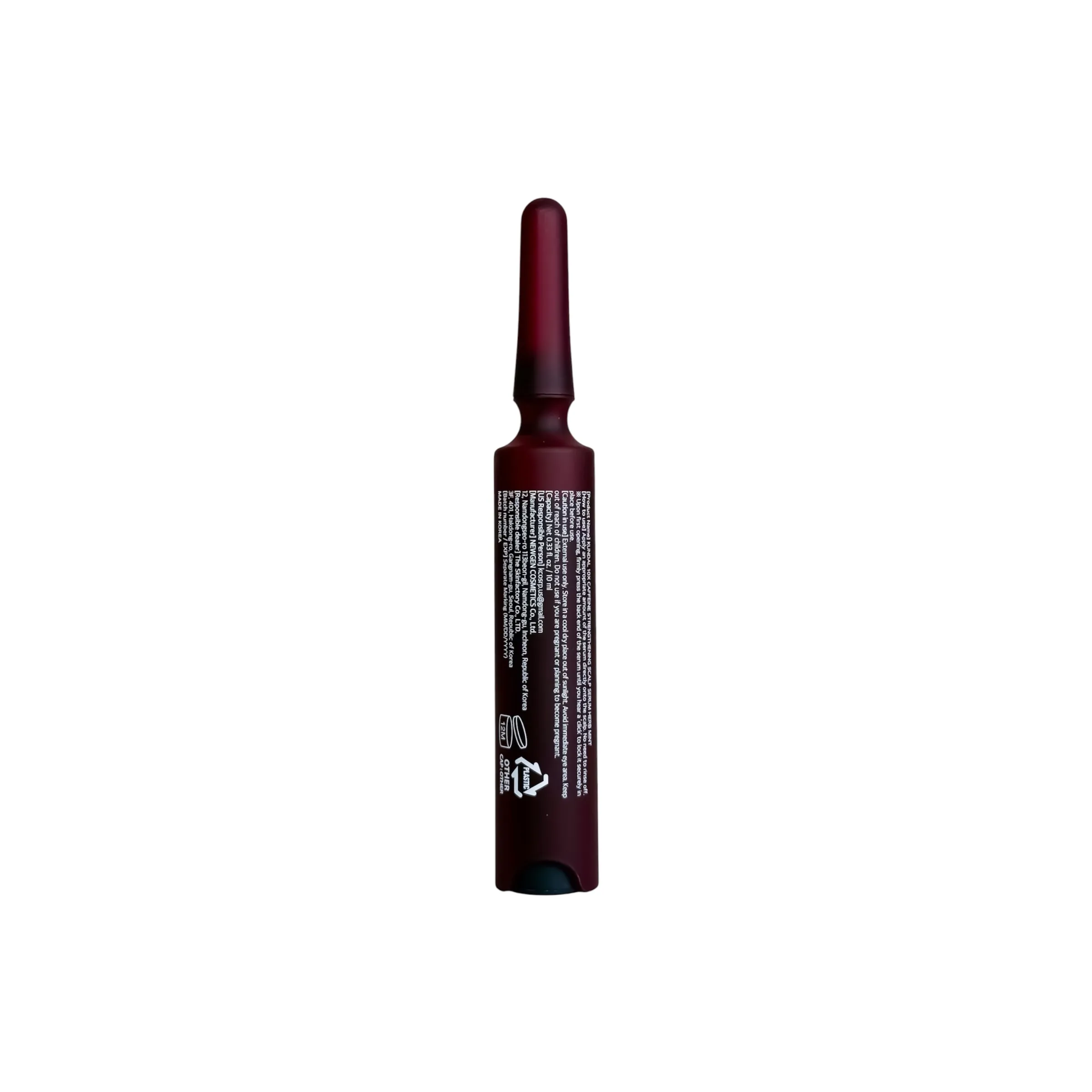 سرم تقویت کننده و ضد ریزش مو کافئین 10X کوندال حجم 10 میل KUNDAL 10x Caffeine Strengthening Scalp Serum