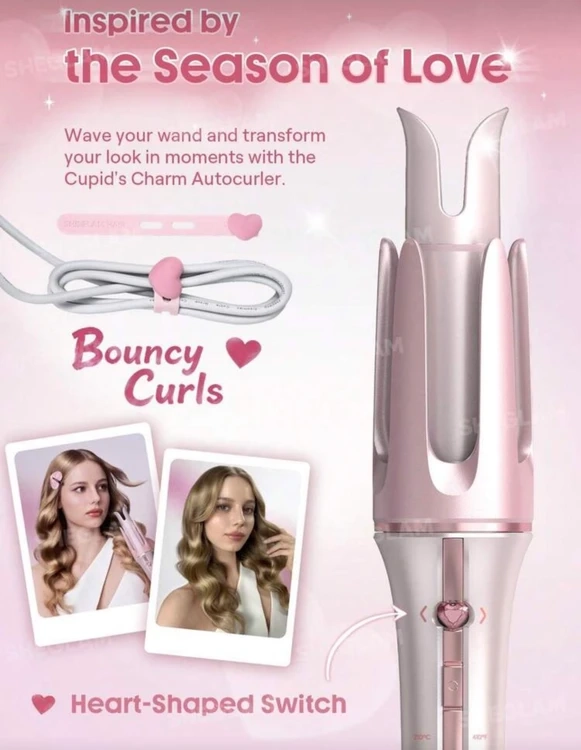 دستگاه فر کننده مو شیگلم مدل SHEGLAM Cupid’s Charm One-Touch Instant Curler 32mm