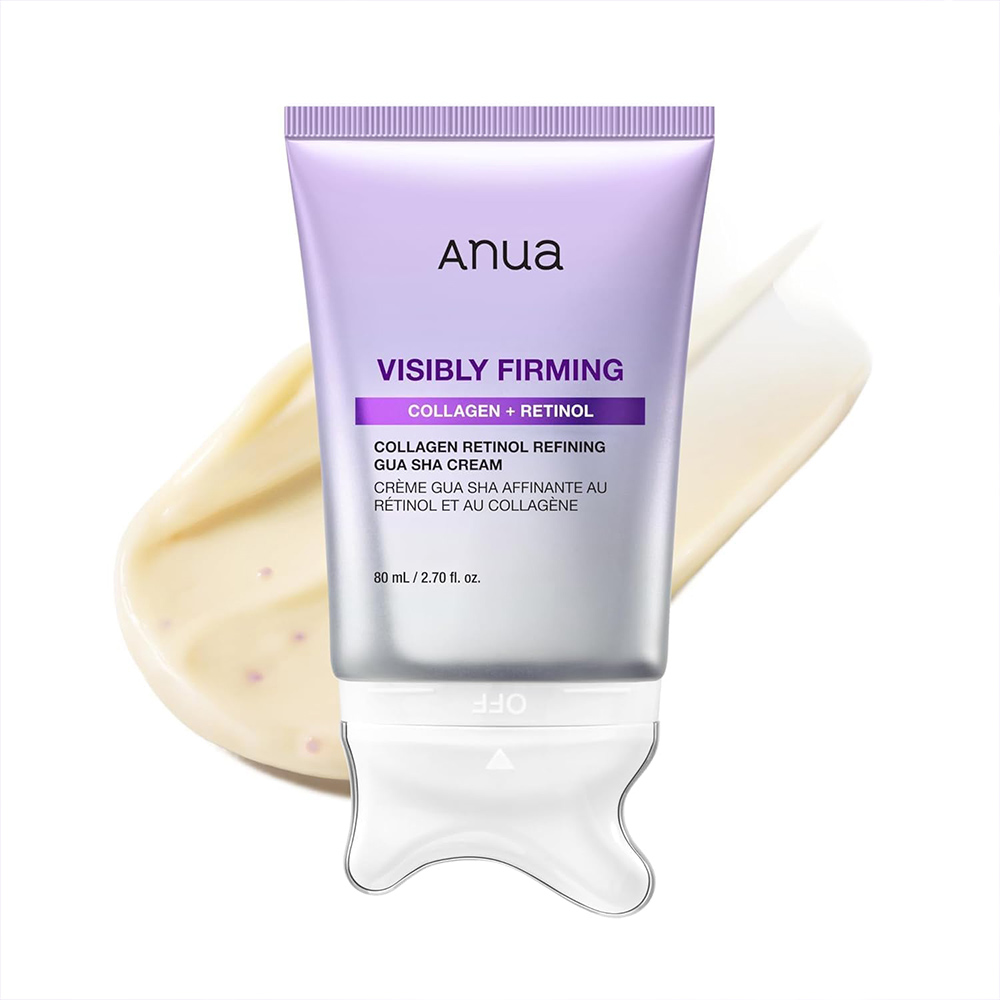 کرم گواشا لیفتینگ و سفت کننده آنوا حاوی رتینول و کلاژن حجم 80 میل Anua Collagen Retinol Refining Gua Sha Cream