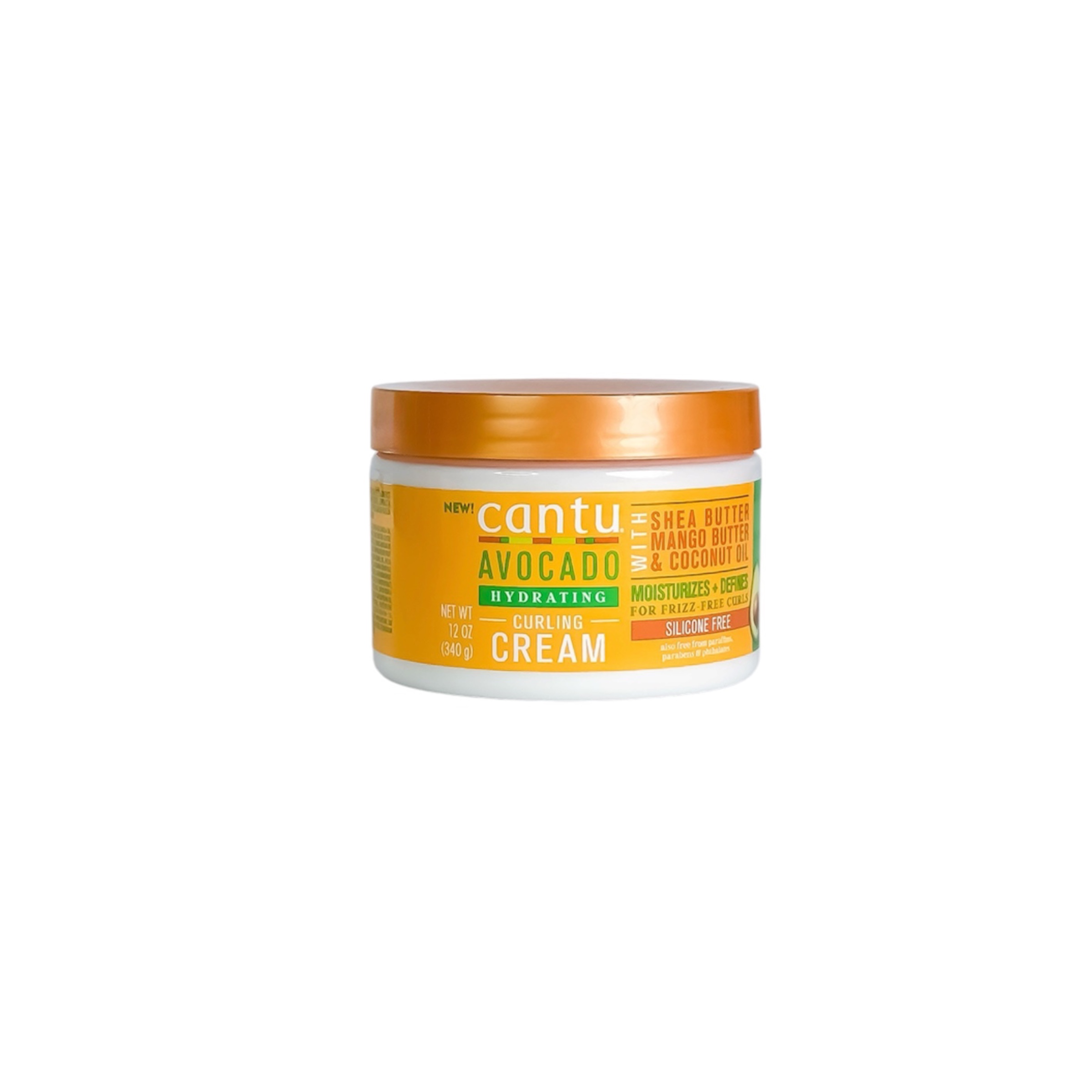 کرم حالت دهنده و آبرسان مو فر کنتو مدل آواکادو حجم 340 گرم Cantu Avocado Hydrating Curling Cream