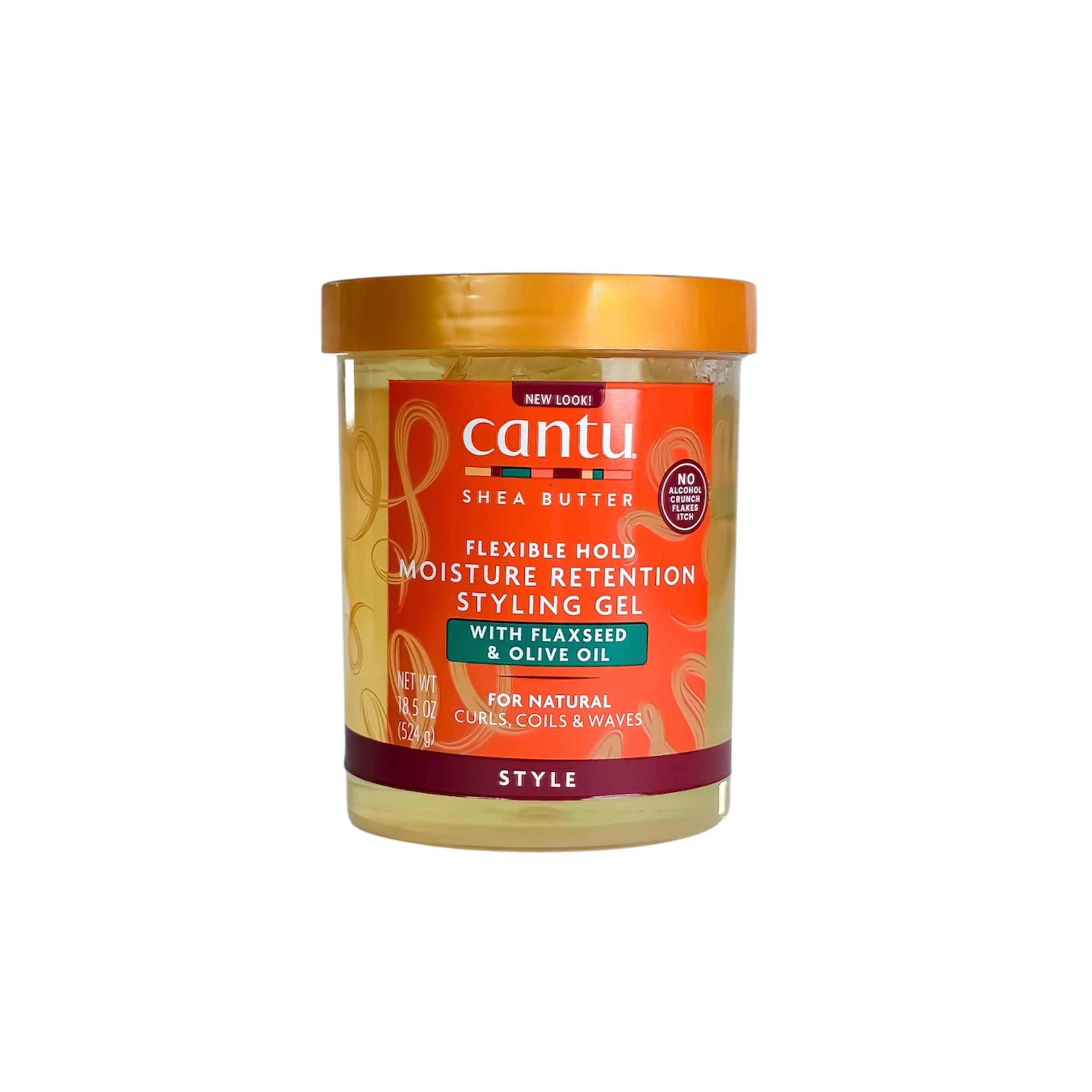 ژل حالت‌دهنده مو کنتو مدل شی باتر حجم 524 گرم Cantu Shea Butter Moisture Retention Styling Gel with Flaxseed & Olive Oil