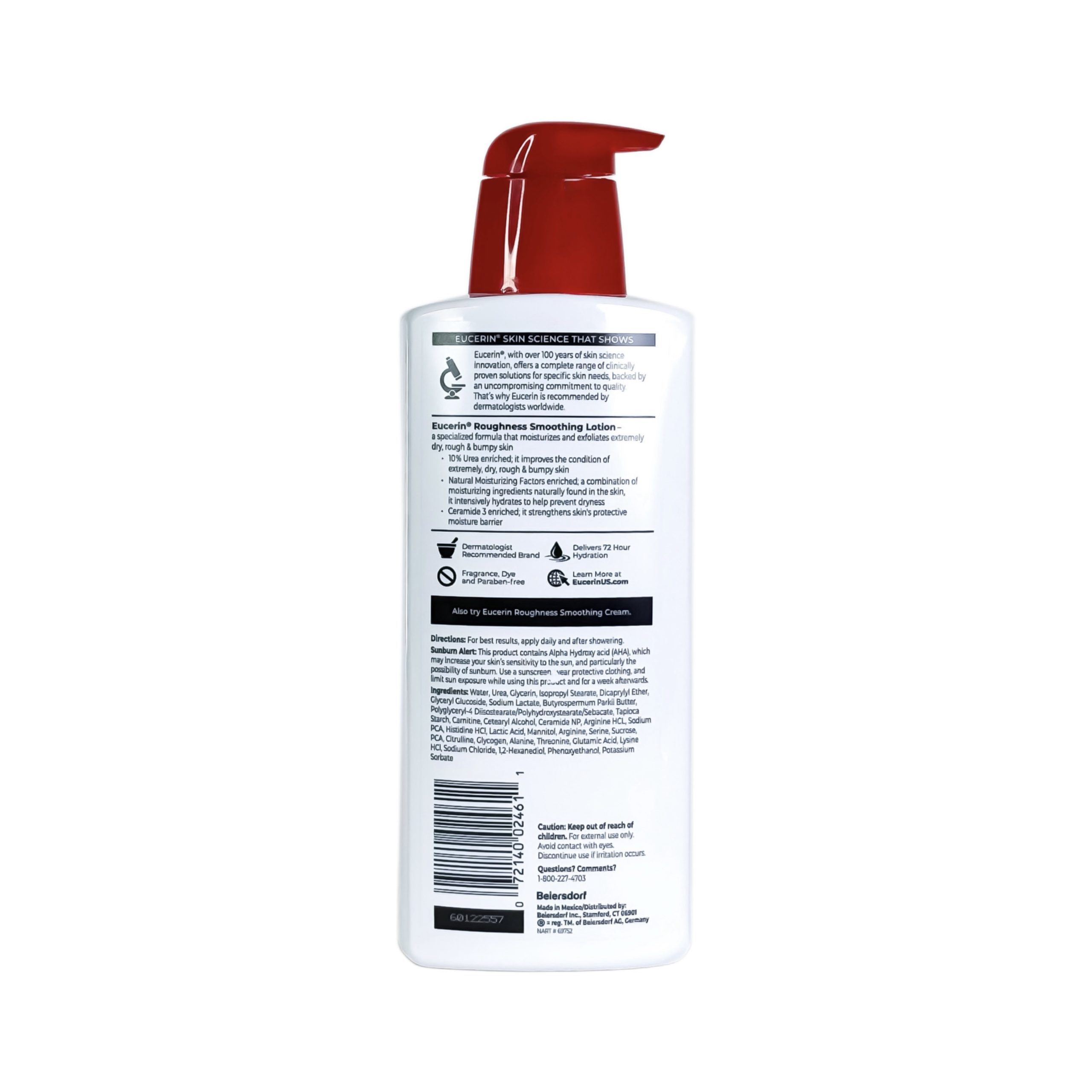 لوسیون بدن ایوسرین حجم 500 میل مدل Eucerin Roughness Smoothing Lotion