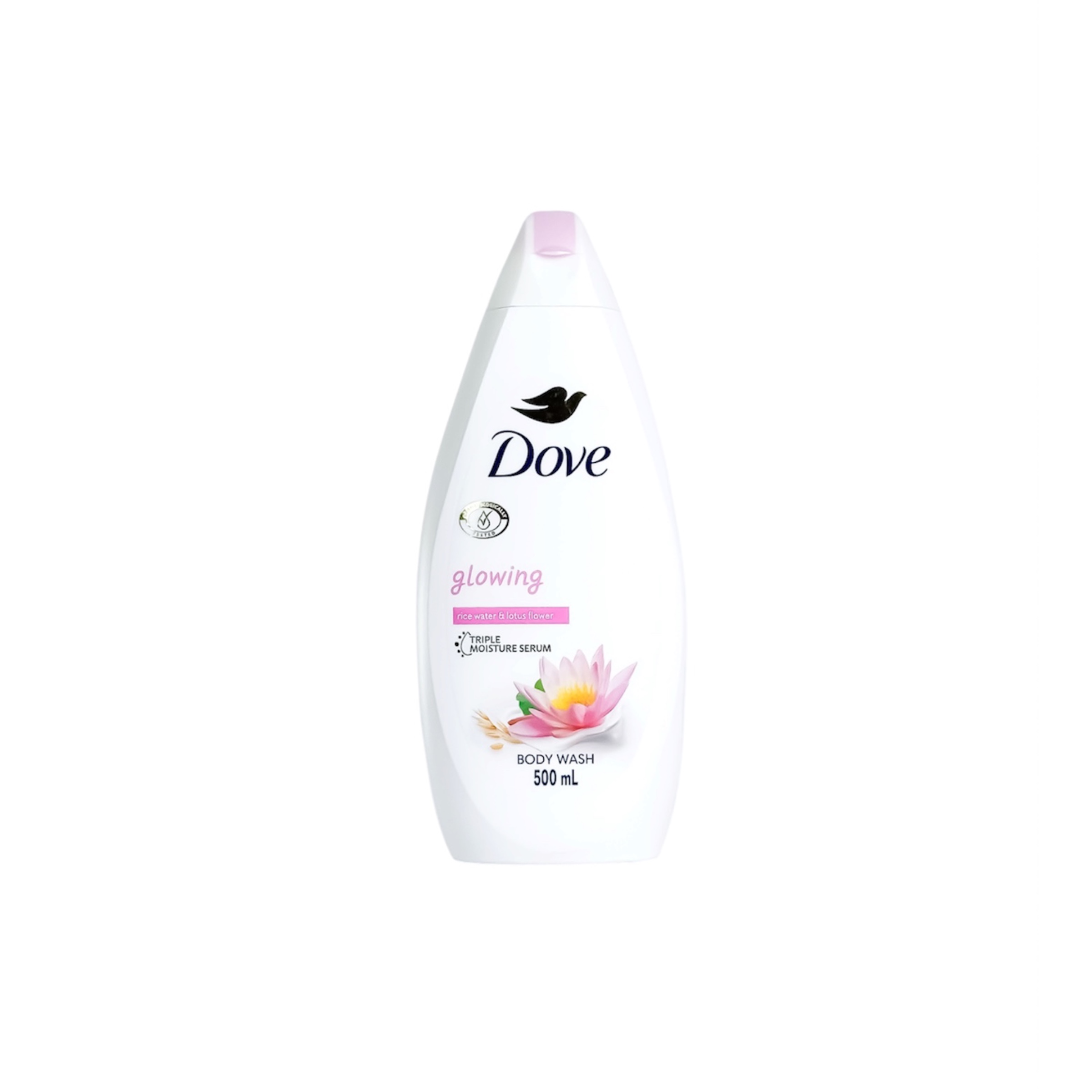 شامپو بدن داو با رایحه برنج و گل لوتوس حجم 500 میل Dove Glowing Rice Water & Lotus Flower Body Wash