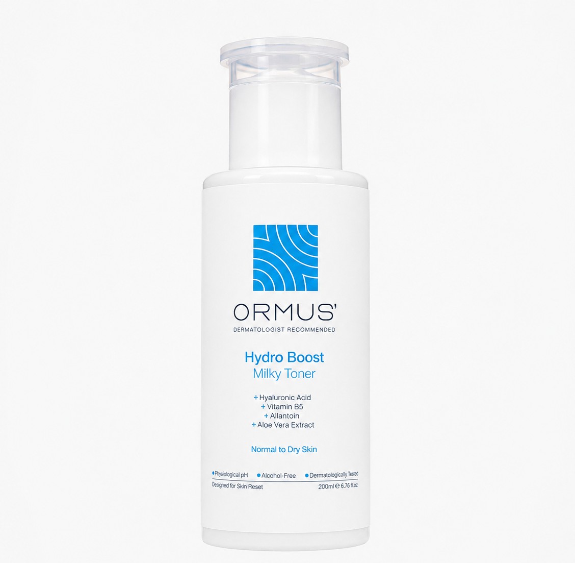 تونر نرم‌ کننده پوست نرمال تا خشک اورموس 200 میل ormus hydro boost