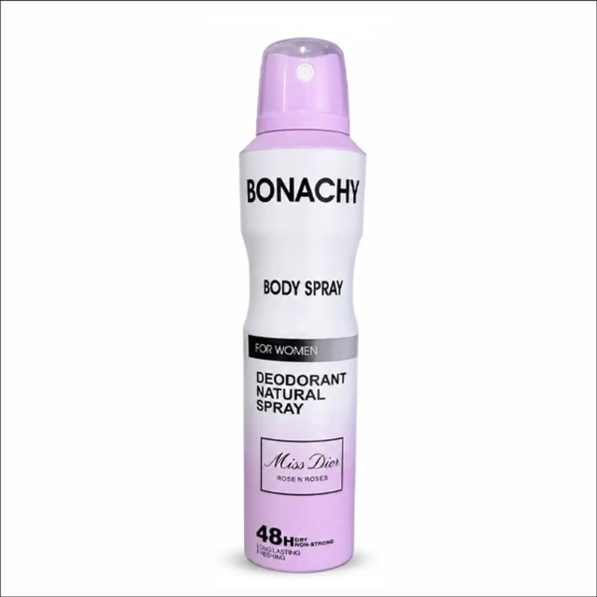 اسپری بدن زنانه بوناچی Bonachy مدل Miss Dior Rose N Roses ماندگاری 48 ساعته حجم 250 میل