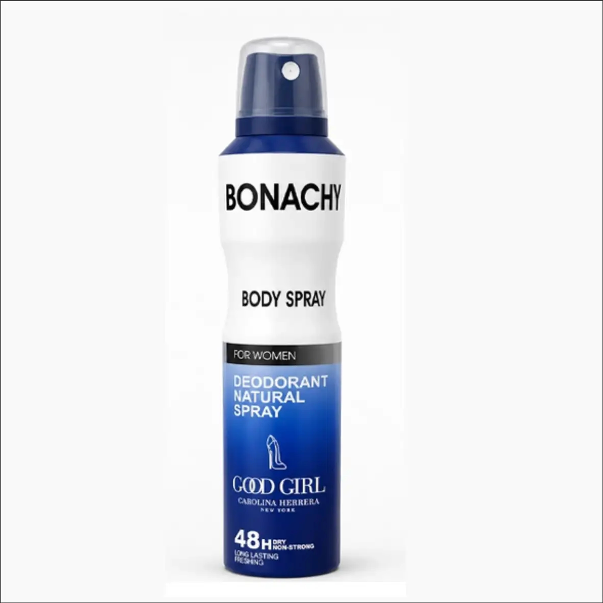 اسپری بدن زنانه بوناچی Bonachy مدل Good Girl Carolina Herrera ماندگاری 48 ساعته حجم 250 میل