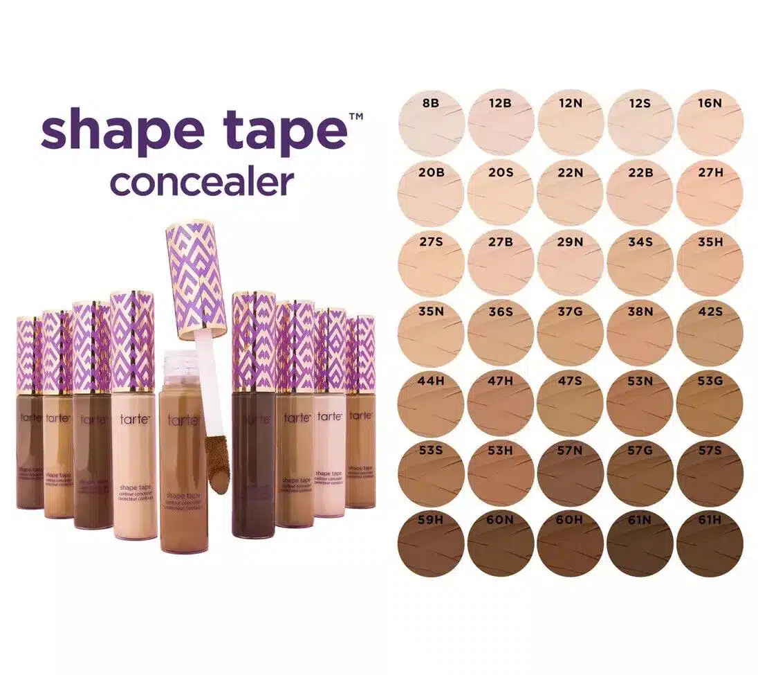 کانسیلر های تارت | مناسب انواع پوست و دور چشم خشک در رنگ بندی Tarte Shape Tape Contour Concealer