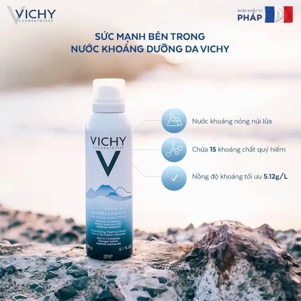 اسپری آب ویشی تسکین دهنده 150 میل Vichy Eau Thermale